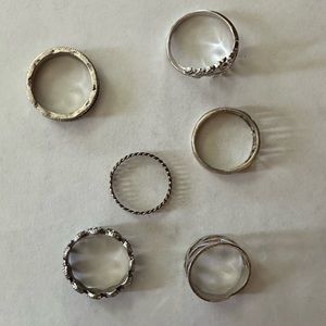 Set of 6 : Pinky Rings 🤎